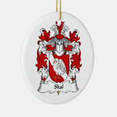 Skal Family Crest Keramisch Ornament (Rechts)