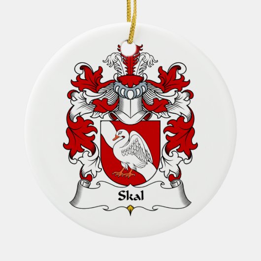 Skal Family Crest Keramisch Ornament (Voorkant)