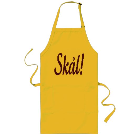 Skal Norway Cheers Barbeque Apron Lang Schort (Voorkant)
