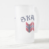 Skal Norwegian Flag Norway Drink Toast Matglas Bierpul (Voorkant rechts)