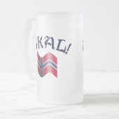 Skal Norwegian Flag Norway Drink Toast Matglas Bierpul (Voorkant links)