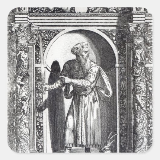 Skanderbeg Vierkante Sticker (Voorkant)