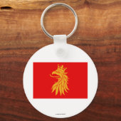 Skåne län flag sleutelhanger (Voorkant)