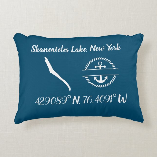 Skaneateles Lake Accent Pillow Kussen (Voorkant)