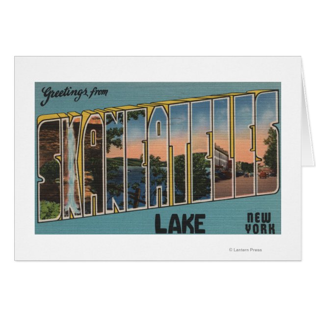 Skaneateles Lake, New York - grote letterscènes (Voorkant Horizontaal)
