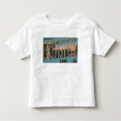 Skaneateles Lake, New York - grote letterscènes Kinder Shirts (Voorkant)