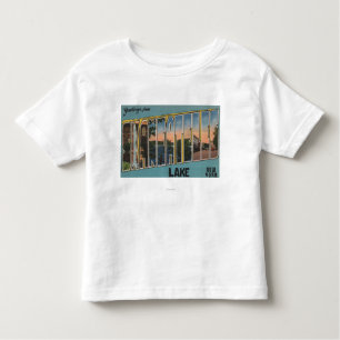 Skaneateles Lake, New York - grote letterscènes Kinder Shirts