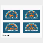 Skaneateles Lake New York Rainbow Rechthoekige Sticker (Vel)