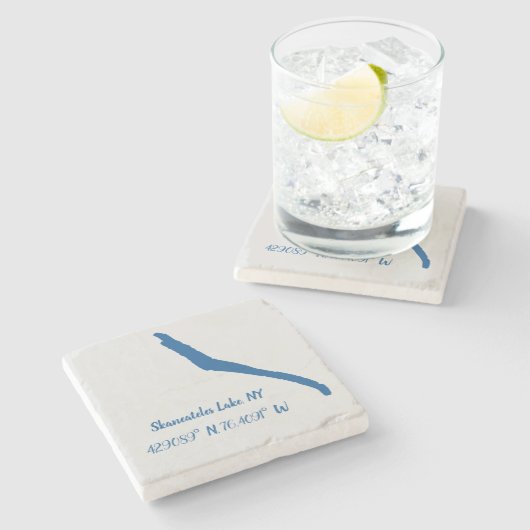 Skaneateles Lake, NY Marble Onderzetter (Zijkant)