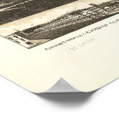 Skaneateles New York 1884 Antiek Panorama Poster (Hoek)