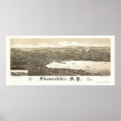 Skaneateles, NY Panoramic Map - 1884 Poster (Voorkant)