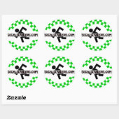 Skankin' (Wit) Ronde Sticker (Vel)