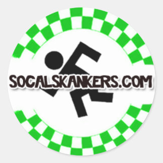 Skankin' (Wit) Ronde Sticker