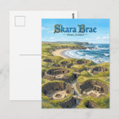 Skara Brae Schotland Briefkaart (Voorkant / Achterkant)