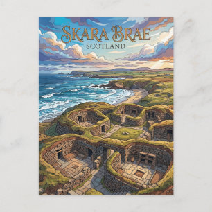 Skara Brae Schotland Briefkaart