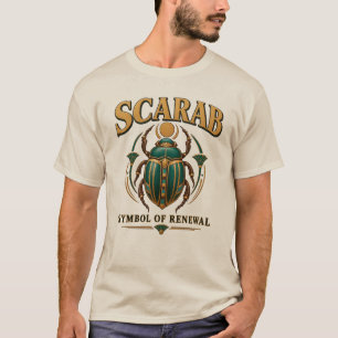 Skarabee Symbool van Vernieuwing Egyptische Kever T-shirt