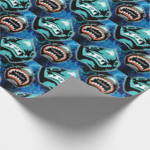 Skark Mania Funny Cartoon Illustratie Cadeaupapier (Hoek)