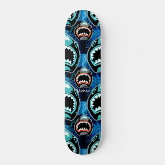 Skark Mania Funny Cartoon Illustratie Persoonlijk Skateboard (Voorkant)