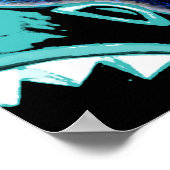 Skark Mania Funny Cartoon Illustratie Poster (Hoek)