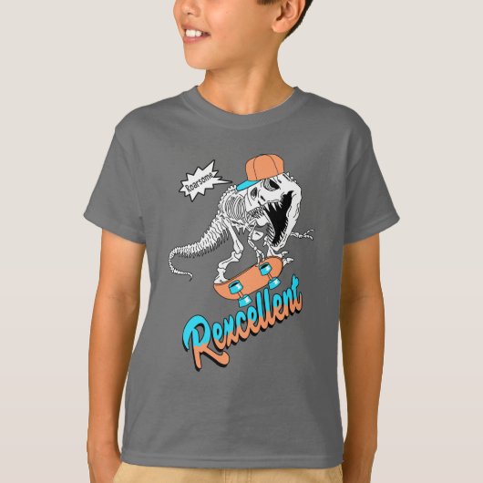 Skatboard Rex T-shirt (Voorkant)
