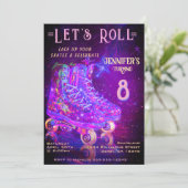 Skate Birthday Party Invitation Kaart (Staand voorkant)