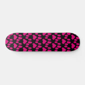 Skate Board Deck voor kattenliefhebbers roze poot  (Horizontaal)