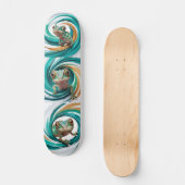 Skate Camaleão: Deslize com Estilo e Personalidade Persoonlijk Skateboard (Voorkant)
