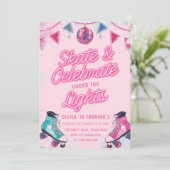 Skate & Celebrate Under the Lights Roller Skating Kaart (Staand voorkant)