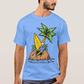 Skate en surf op de StreetBoardBodyboardingSurfe T-shirt