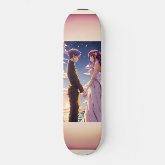 Skate Exclusivo: Casal Anime Persoonlijk Skateboard (Voorkant)