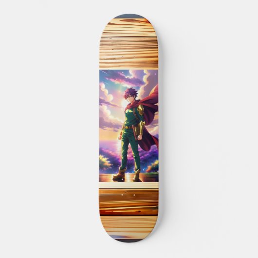 Skate Exclusivo: Herói Anime Persoonlijk Skateboard (Voorkant)