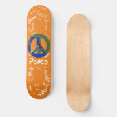 Skate for Peace Persoonlijk Skateboard (Voorkant)