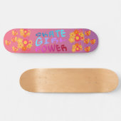 Skate Girl Power Persoonlijk Skateboard (Horizontaal)