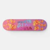 Skate Girl Power Persoonlijk Skateboard (Horizontaal)