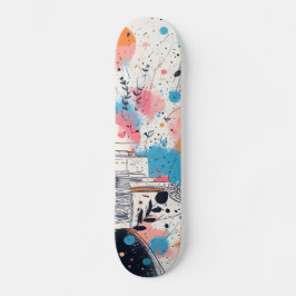 Skate in de Toekomst: Neon Roze Editie Persoonlijk Skateboard