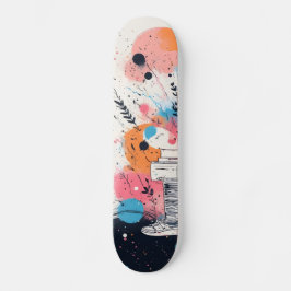 Skate into the Future: Neon Pink Edition Persoonlijk Skateboard
