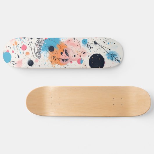Skate into the Future: Neon Pink Edition Persoonlijk Skateboard (Horizontaal)