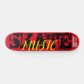 SKATE MUSIC Skateboard, 7¾" Deck Persoonlijk Skateboard (Horizontaal)