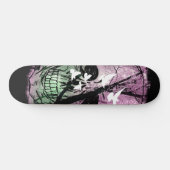 Skate Natureza Radical com pássaros e caveira Persoonlijk Skateboard (Horizontaal)