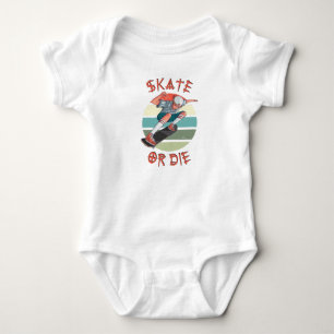 Skate of sterf Skateboarder Jongen Romper