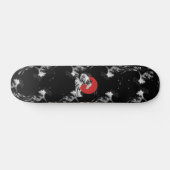 skate ondas japonesas pretas persoonlijk skateboard (Horizontaal)