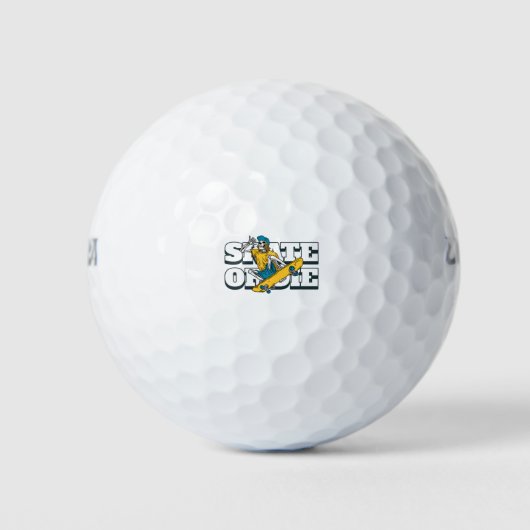 Skate Or Die Golfballen (Voorkant)