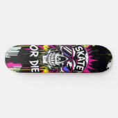 Skate or Die Nº4 - Skateboard Deck - Punk Grunge (Horizontaal)