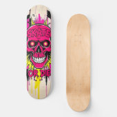Skate or Die Nº5 - Skateboard Deck - Punk Grunge (Voorkant)