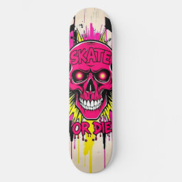 Skate or Die Nº5 - Skateboard Deck - Punk Grunge