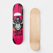 Skate or Die Nº6 - Skateboard Deck - Punk Grunge (Voorkant)