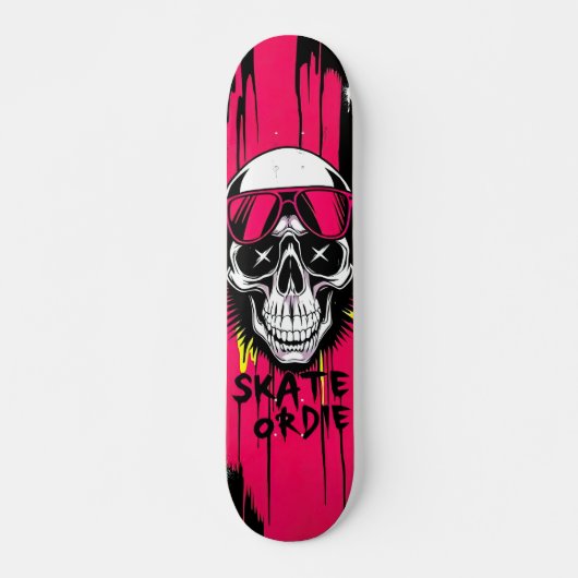 Skate or Die Nº6 - Skateboard Deck - Punk Grunge (Voorkant)