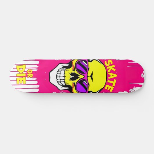 Skate or Die Nº7 - Skateboard Deck - Punk Grunge (Horizontaal)