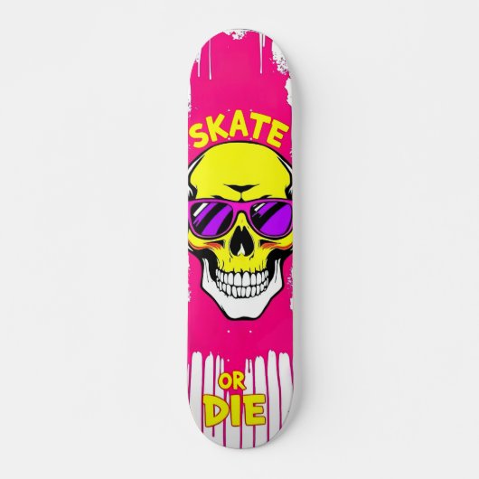 Skate or Die Nº7 - Skateboard Deck - Punk Grunge (Voorkant)