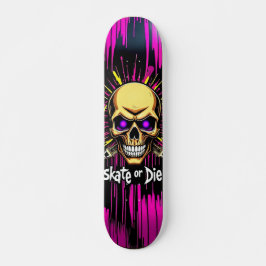 Skate or Die Nº8 - Skateboard Deck - Punk Grunge
